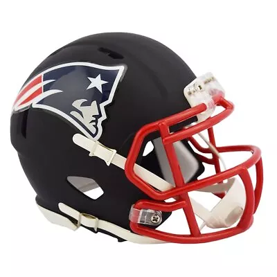 New England Patriots Flat Black Mini Speed Helmet • $59.99