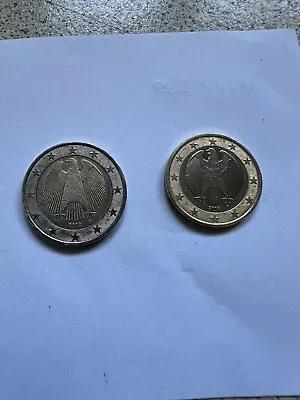 2/1 Euro Coins 2002 Germany Rare • £777