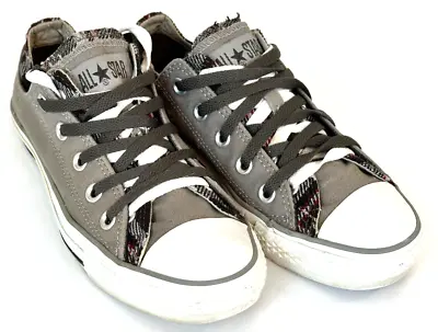 Converse All-Star Low Top Sneakers Sz Men's 4/Women's 6 Doulble Layered Plaid • £19.27