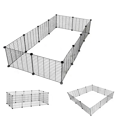 £19.98 • Buy Pet Exercise PlayPen 12 Panels DIY Enclosure Fence Cage Small Animals Run UKDC