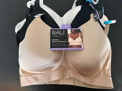 Bali Bra Bounce Control Size 42D 42DD 42DDD Convertible Wireless Pad 3458 New • $22.99