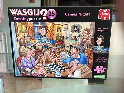 Wasgij Destiny Jigsaw  Puzzle 1000 Pieces Number 25 Games Night • £2.99