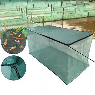 New Foldable Fishing Bait Trap Fish Net Cast Dip Cage Crab Minnow Crawdad Shrimp • $23.75