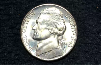 1943 D Jefferson Nickel * GEM BU Uncirculated ** Actual Coin ** FREE S/H • $10.77