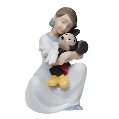 New Nao By Lladro #1641 I Love You Mickey Brand Nib Girl Disney Cute Save$ F/sh • £173.71