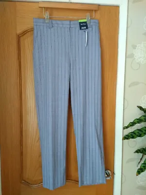 M&S Freya Ladies Trousers Relaxed Straight Leg Size 12 Regular Lovely Fabric • £8