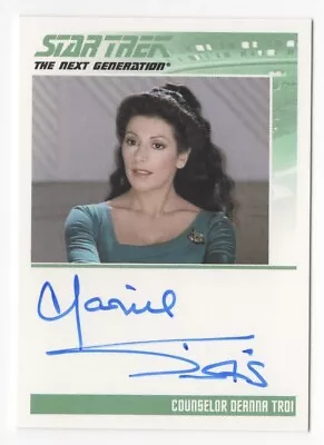 Marina Sirtis As Deanna Troi STAR TREK Complete TNG Series 2 Autograph Card Auto • $149.99