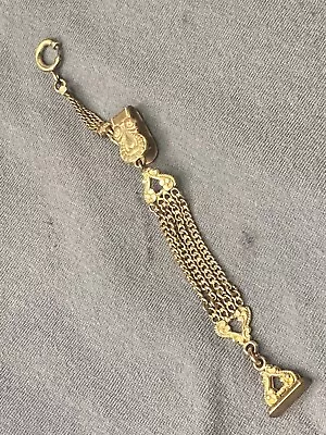 VICTORIAN Pocket Watch Chain FOB Unknown Maker • $7.50