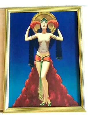 Wonderful Art Deco Print Titled   LADY Of MYSTERY  Edward Mason Eggleston • $300