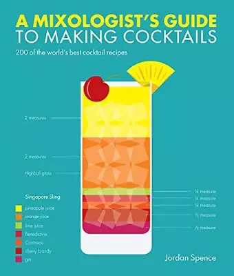 A Mixologists Guide To Making Cocktails: 200 Of The Worlds Best Cocktail Recipes • £3.35