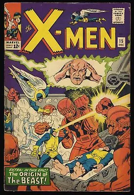 X-Men #15 FN+ 6.5 2nd Appearance Sentinels! 1st Appearance Master Mold! • $214