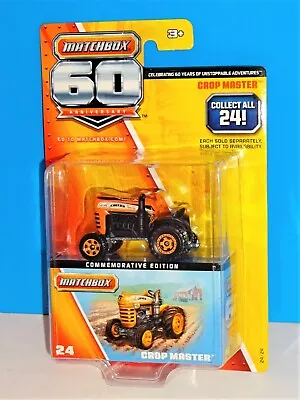 Matchbox 2013 60th Anniversary Commemorative #24 Crop Master Orange & Black • $8.75