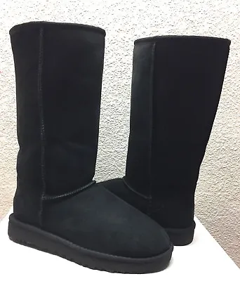 UGG CLASSIC TALL II BLACK WATER RESISTANT Boot US 9 / EU 40 / UK 7 - NEW • $169