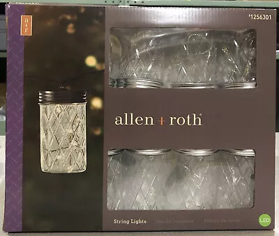 String Lights Clear Mason Jelly Jar LED Indoor/Outdoor Allen + Roth (19-ft) NEW! • $19.65