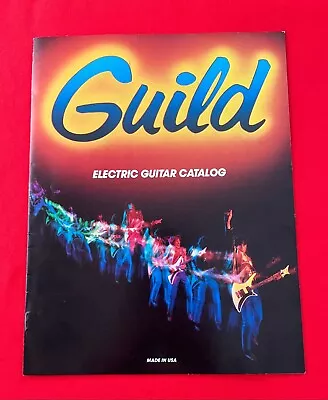 Guild Vintage Electric Guitar Catalog Brochure From The 70's Nos • $31