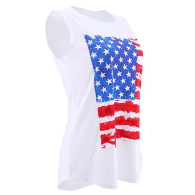 £11.52 • Buy  Sleeveless Flag Tank Top M Miss USA Shirt 4th July Vest American