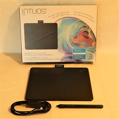Wacom Intuos CTH-490 Creative Pen & Touch Tablet Black Open Box • $40