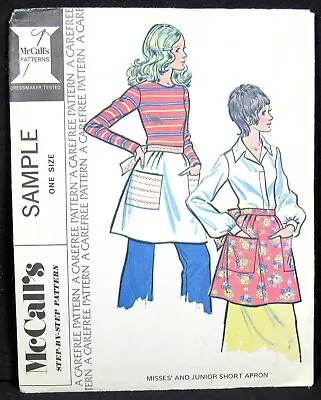 Half Apron Vintage 70s Pattern McCall's Uncut • $9.99