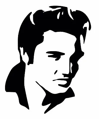 £4.50 • Buy Elvis Presley Face Vinyl Decal - The King - Famous Star Silhouettes 