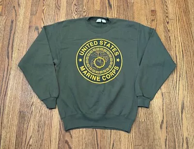 United States Marine Corps USMC Marines Vintage Soffe 3M Graphic Crew Sweatshirt • $53.99