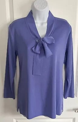 Misook Petite Purple Tie Knit Tunic Size S • $55