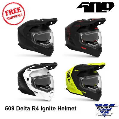 509 Delta R4 Ignite Modular Helmet Electric Black Ops Storm Chaser Aura Hi-Vis • $319.95