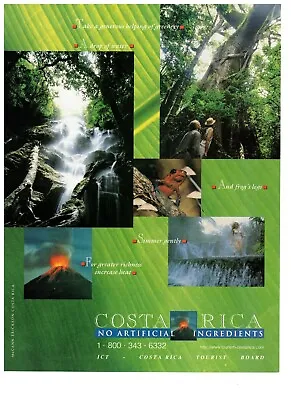 $11.33 • Buy 1997 Costa Rica McCann Erickson Tourism Vintage Print Advertisement