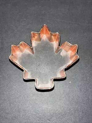 Wilton Copper Cookie Cutter  Maple Leaf  3x3x1 • $9.99