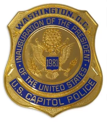 £186.68 • Buy Obsolete 1981 Reagan Presidential Inauguration Badge U.S. Capitol Police