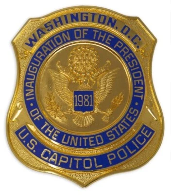 £186.68 • Buy Obsolete 1981 Reagan Presidential Inauguration Badge U.S. Capitol Police