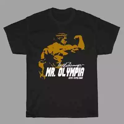 Arnold Schwarzenegger Mr. Olympia Muscle Man Men'S Black T-Shirt S To 5Xl • $19.99