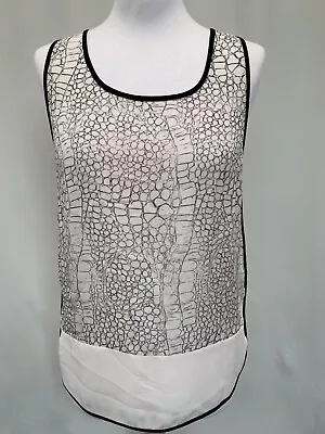 £10.99 • Buy Blouse Whistle Size 8 Sleeveless Snakeskin Effect Silk Polyester Womens