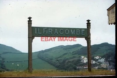 Photo  Ilfracombe Railway Station Nameboard 1972 • £3
