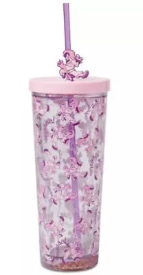 Disney Parks Pink Miss Piggy Tumbler With Straw And Charm NEW • $19.95