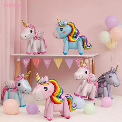 £2.03 • Buy 3D Unicorn Standing Full Body Foil Birthday Party Girl Decoration Balloons