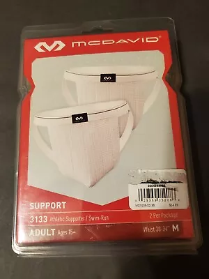 McDavid #3133 Athletic Supporter/Swim Supporters 2-Pack Size Med. Waist 30 -34  • $10