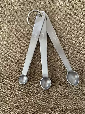 3pc Stainless Steel Mini Measuring Spoons Dash Pinch Smidgen Measure Spoon (JD) • $6.99