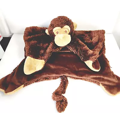 Koala Baby Brown Monkey Plush Security Blanket  30 X 23  Multi Purpose Soother • $39.95