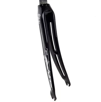 4ZA R-Flow Carbon Aero Road Bike Forks 700C 1 1/8  300mm QR Rim Black 6008-B11 • £99.95