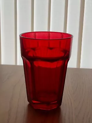 Red Soda Highball Glass Tumbler Cocktail Party Picnic Brand NEW • £9.99