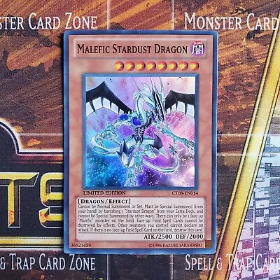 1x Malefic Stardust Dragon - Super Rare - CT08-EN014 - Limited Edition - LP • $1.99