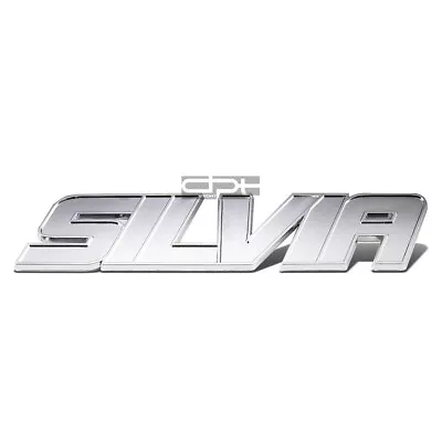 Fit Silvia S13 S14 S15 Metal Bumper Trunk Grill Emblem Decal Logo Badge Chrome • $7.28