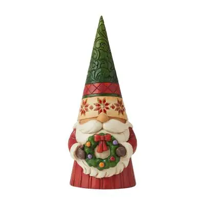 $28.82 • Buy Jim Shore CHRISTMAS GNOME WITH WREATH-DECORATING GNOME AND HEARTH 6009182 NEW