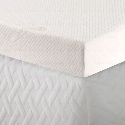 Memory Foam Mattress Toppers All Sizes And Depths With Coolmax Cover • £55.99