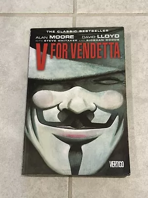 $12.99 • Buy V For Vendetta By Alan Moore David Lloyd DC Graphic Novel Comic Book Soft Cover