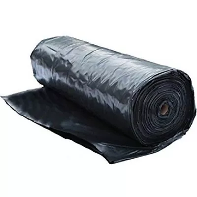 Vapor Barrier Supply - Poly Cover Black Vapor Barrier Plastic Sheeting - 4 Mil • $74.99