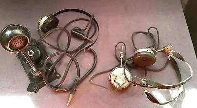 Vintage Military B Chest Microphone T-26 And Headphones Used • $79