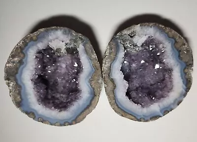 Amethyst Geode Halves Chihuahua Mexico 9 Cm Weight 909 Grams • $185