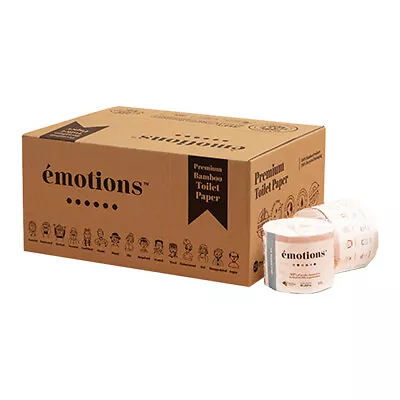 24PK Emotions Premium Individually Wrapped 100% Bamboo Toilet Paper/Rolls 4ply • $44