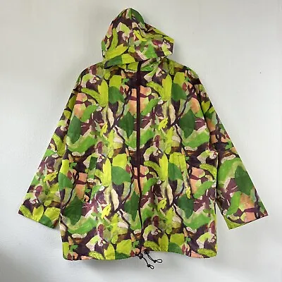 $169 • Buy GORMAN X Rebekah Callaghan Green Full Zip Hooded Raincoat Jacket Size S/M